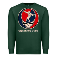 Sports Green grateful dude Premium Sweatshirt - DesignPulse