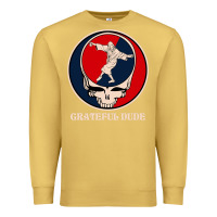 Antique Gold grateful dude Premium Sweatshirt - DesignPulse