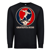 Black grateful dude Premium Sweatshirt - DesignPulse