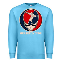 Ocean Blue grateful dude Premium Sweatshirt - DesignPulse