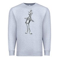 Heather Grey vintage wizard of oz tinman Premium Sweatshirt - DesignPulse