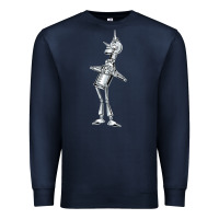 Navy vintage wizard of oz tinman Premium Sweatshirt - DesignPulse