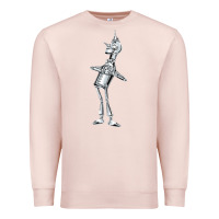Pale Pink vintage wizard of oz tinman Premium Sweatshirt - DesignPulse