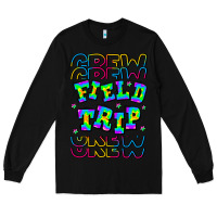 Black Crew Field Trip Long Sleeve Tee - CowhideDigitalArt