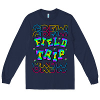 Navy Crew Field Trip Long Sleeve Tee - CowhideDigitalArt