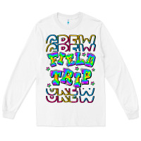 White Crew Field Trip Long Sleeve Tee - CowhideDigitalArt