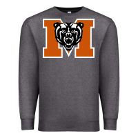 Charcoal Heather mercer bears Premium Sweatshirt - DesignPulse
