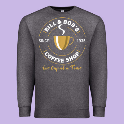 Bill And Bob Coffee Shop Aa Recovery Gift T Shirt Premium Sweatshirt Designed By Pixelwave