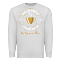 Dove Grey bill and bob coffee shop aa recovery gift t shirt Premium Sweatshirt - PixelWave