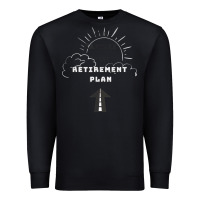 Black the rapture is my retirement plan bible heaven jesus Premium Sweatshirt - PixelWave