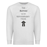 Oatmeal Heather the rapture is my retirement plan bible heaven jesus Premium Sweatshirt - PixelWave