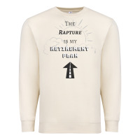 Sandshell the rapture is my retirement plan bible heaven jesus Premium Sweatshirt - PixelWave