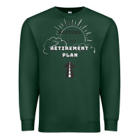 Sports Green the rapture is my retirement plan bible heaven jesus Premium Sweatshirt - PixelWave
