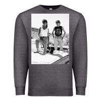 Charcoal Heather Thelma And Louise Premium Sweatshirt - PixelWave