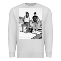 Dove Grey Thelma And Louise Premium Sweatshirt - PixelWave
