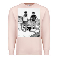 Pale Pink Thelma And Louise Premium Sweatshirt - PixelWave