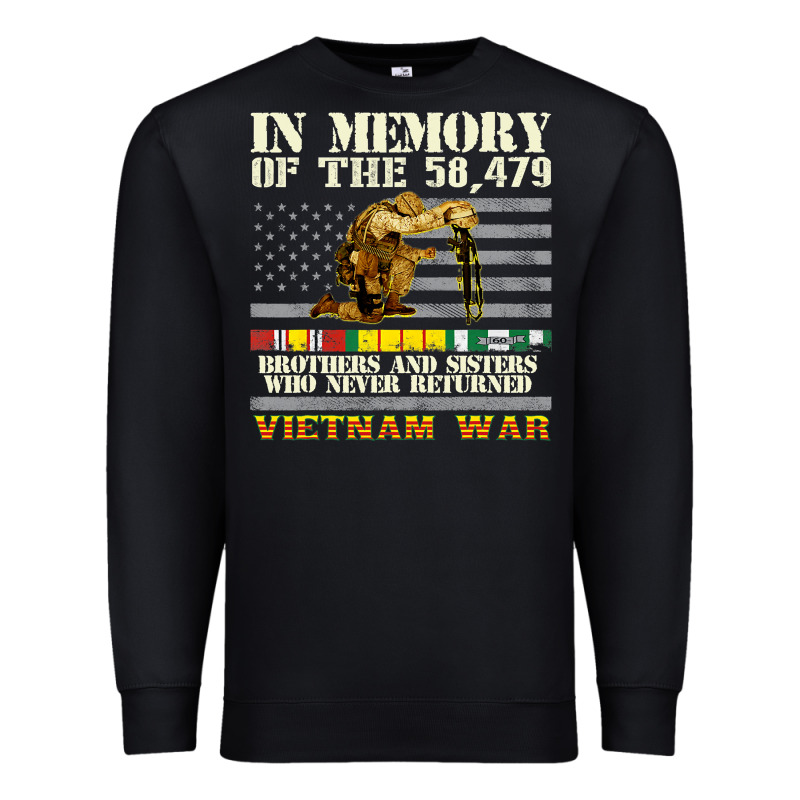 Vietnam War Veterans Us Memorial Day In The Memory Of 58479 38 Premium Sweatshirt by PixelWave | Teevron