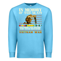 Ocean Blue Vietnam War Veterans US Memorial Day In The Memory Of 58479 38 Premium Sweatshirt - PixelWave