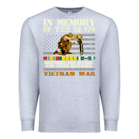 Heather Grey Vietnam War Veterans US Memorial Day In The Memory Of 58479 38 Premium Sweatshirt - PixelWave