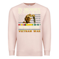 Pale Pink Vietnam War Veterans US Memorial Day In The Memory Of 58479 38 Premium Sweatshirt - PixelWave