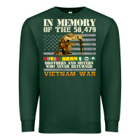 Sports Green Vietnam War Veterans US Memorial Day In The Memory Of 58479 38 Premium Sweatshirt - PixelWave