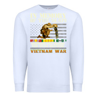 White Vietnam War Veterans US Memorial Day In The Memory Of 58479 38 Premium Sweatshirt - PixelWave