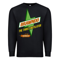 Black brawndo the thirst mutilator   idiocracy inspired active Premium Sweatshirt - PixelWave