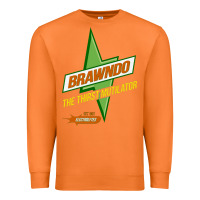 Carrot brawndo the thirst mutilator   idiocracy inspired active Premium Sweatshirt - PixelWave