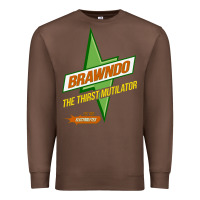 Chestnut brawndo the thirst mutilator   idiocracy inspired active Premium Sweatshirt - PixelWave