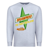 Heather Grey brawndo the thirst mutilator   idiocracy inspired active Premium Sweatshirt - PixelWave