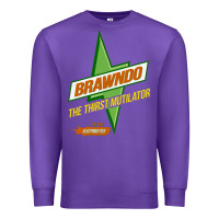 Purple brawndo the thirst mutilator   idiocracy inspired active Premium Sweatshirt - PixelWave