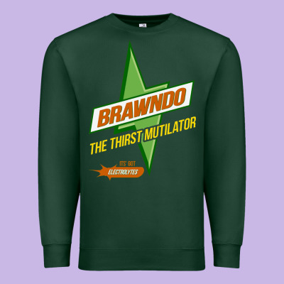 Brawndo The Thirst Mutilator   Idiocracy Inspired Active Premium Sweatshirt Designed By Pixelwave