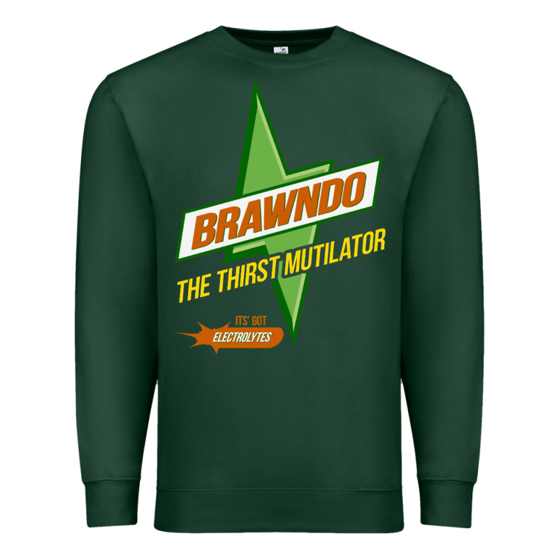 Brawndo The Thirst Mutilator   Idiocracy Inspired Active Premium Sweatshirt by PixelWave | Teevron