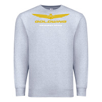 Heather Grey goldwing Premium Sweatshirt - PixelWave