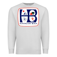 Dove Grey Coat of arms of Huntington Beach Premium Sweatshirt - PixelWave