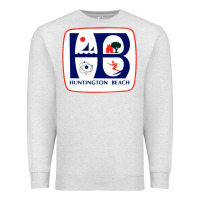 Oatmeal Heather Coat of arms of Huntington Beach Premium Sweatshirt - PixelWave