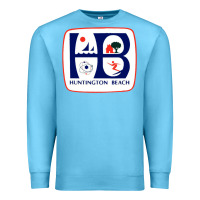 Ocean Blue Coat of arms of Huntington Beach Premium Sweatshirt - PixelWave