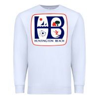 White Coat of arms of Huntington Beach Premium Sweatshirt - PixelWave