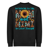 Black god gifted me two titles mom and mimi  and i rock them both Heavyweight Sweatshirt - JahusDesignShop