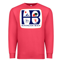 Cardinal Coat of arms of Huntington Beach Premium Sweatshirt - PixelWave