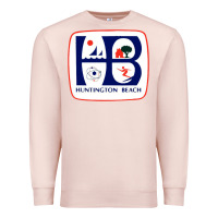 Pale Pink Coat of arms of Huntington Beach Premium Sweatshirt - PixelWave