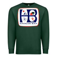Sports Green Coat of arms of Huntington Beach Premium Sweatshirt - PixelWave