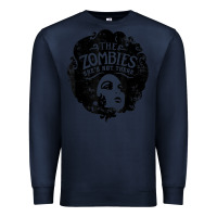 Navy the zombies   she's not there t shirt Premium Sweatshirt - PixelWave