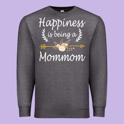 Happiness Is Being A Mommom  Cute Mothers Day Gifts Premium Sweatshirt Designed By Pixelwave