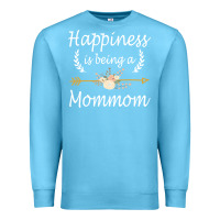 Ocean Blue happiness is being a mommom  cute mothers day gifts Premium Sweatshirt - PixelWave