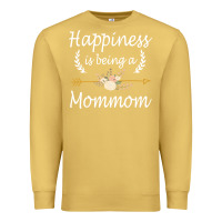 Antique Gold happiness is being a mommom  cute mothers day gifts Premium Sweatshirt - PixelWave