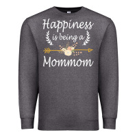 Charcoal Heather happiness is being a mommom  cute mothers day gifts Premium Sweatshirt - PixelWave