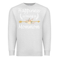 Oatmeal Heather happiness is being a mommom  cute mothers day gifts Premium Sweatshirt - PixelWave