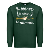 Sports Green happiness is being a mommom  cute mothers day gifts Premium Sweatshirt - PixelWave