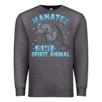 Charcoal Heather manatee gifts Premium Sweatshirt - PixelWave